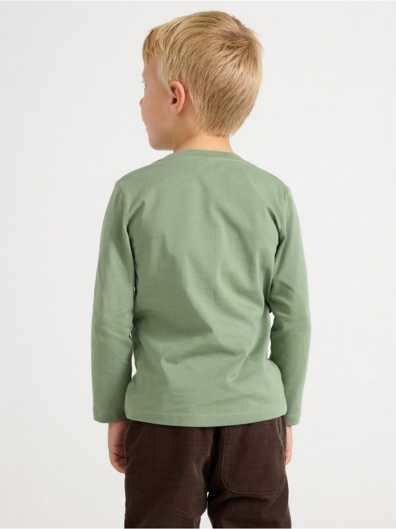 Long-sleeved top with christmas motif - 3008592-7672