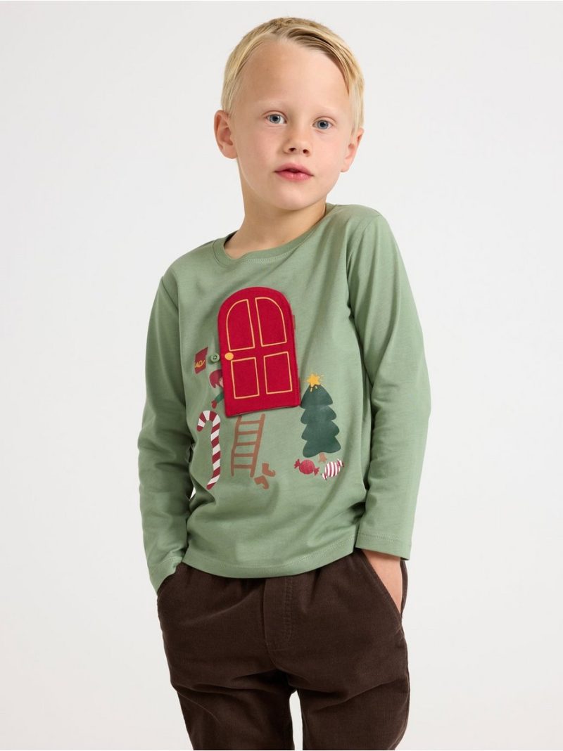 - Long-sleeved top with christmas motif Long-sleeved top with christmas motif - 3008592-7672