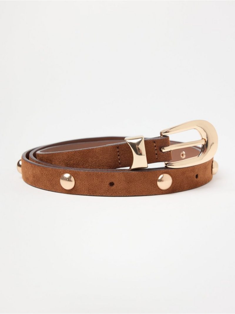 Slim belt with studs - 3008602-1808