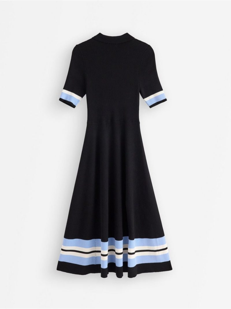 Ribbed midi dress - 3008605-80