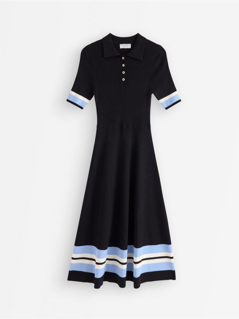 Ribbed midi dress - 3008605-80