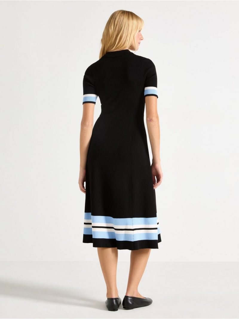 Ribbed midi dress - 3008605-80