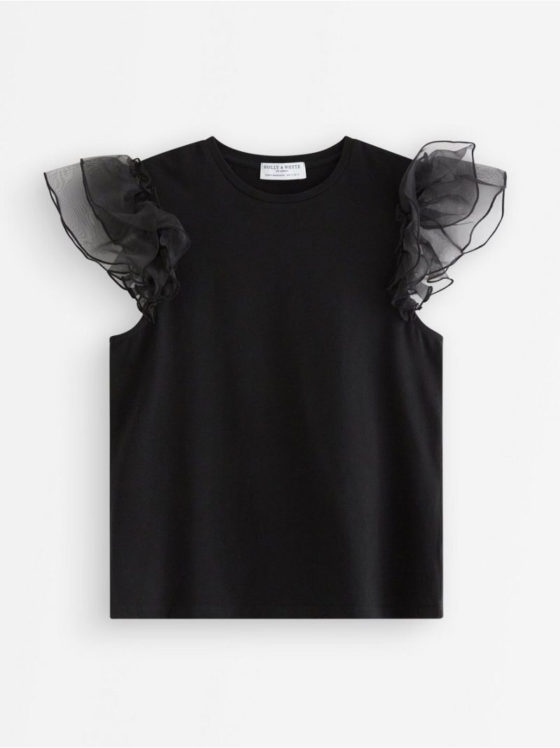 Top with decorated shoulder - 3008649-80