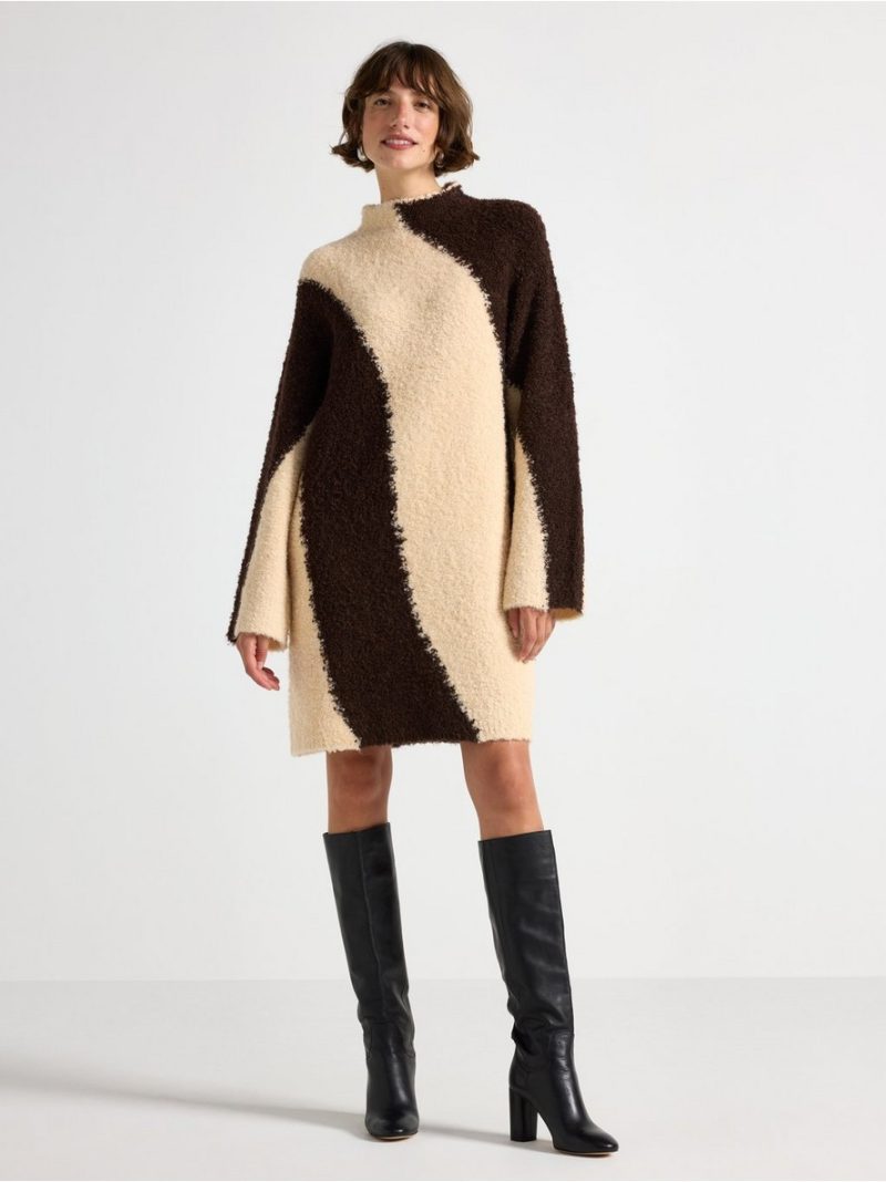 Knitted mini dress - 3008822-8864