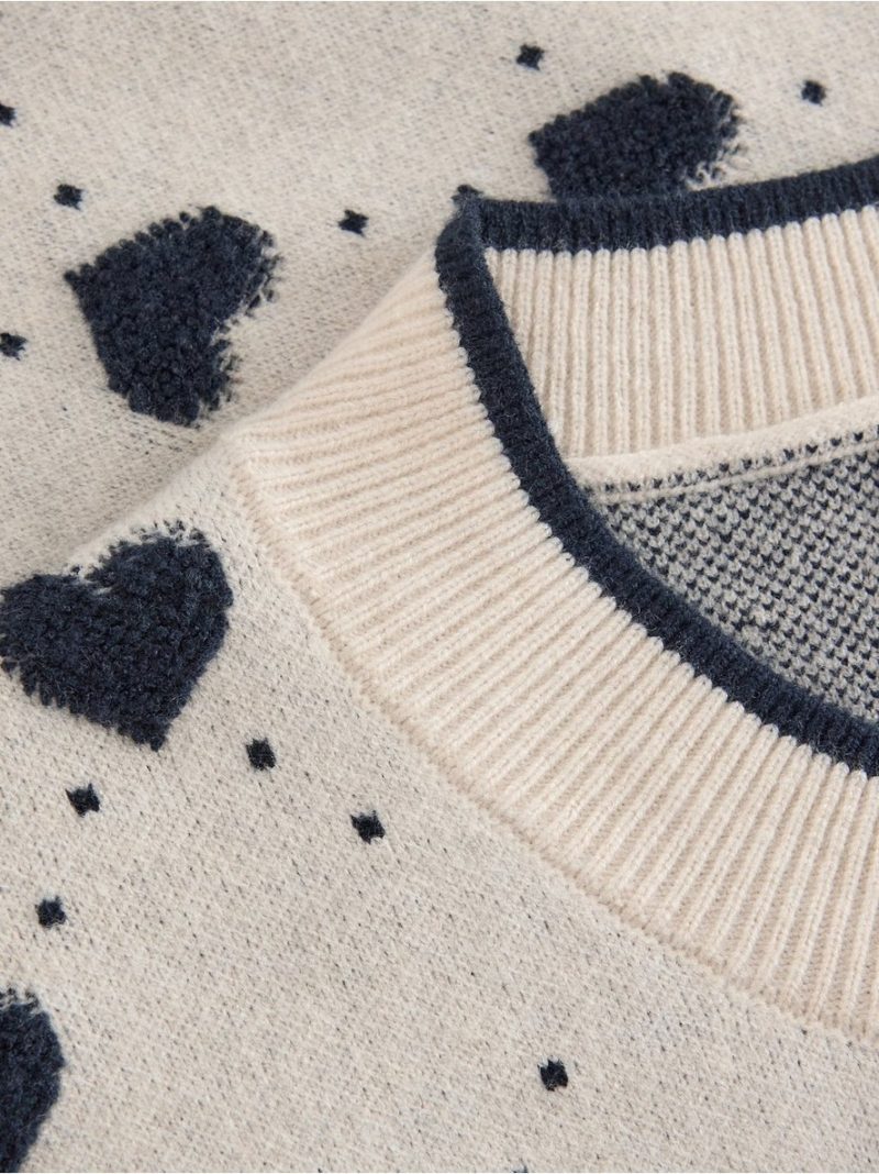 Short-sleeved knitted jumper - 3008960-9806