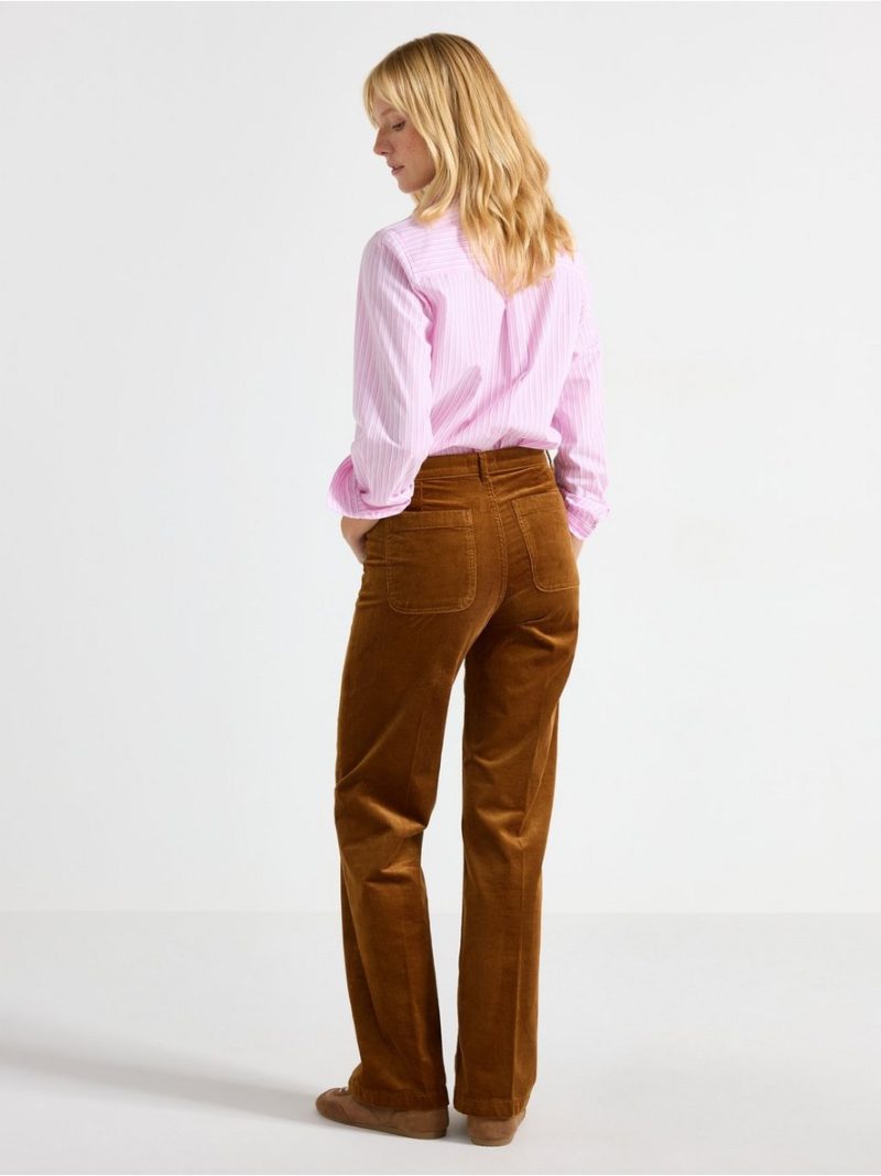 Wide corduroy trousers - 3008970-9618