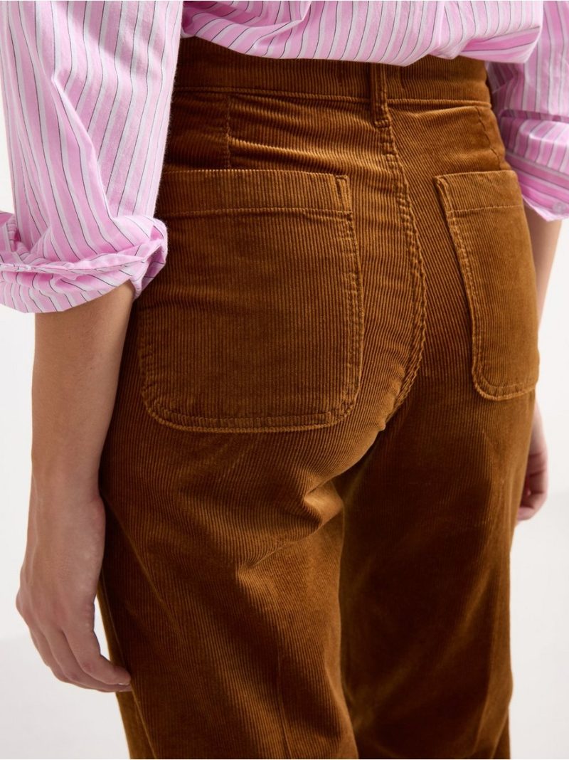 Wide corduroy trousers - 3008970-9618