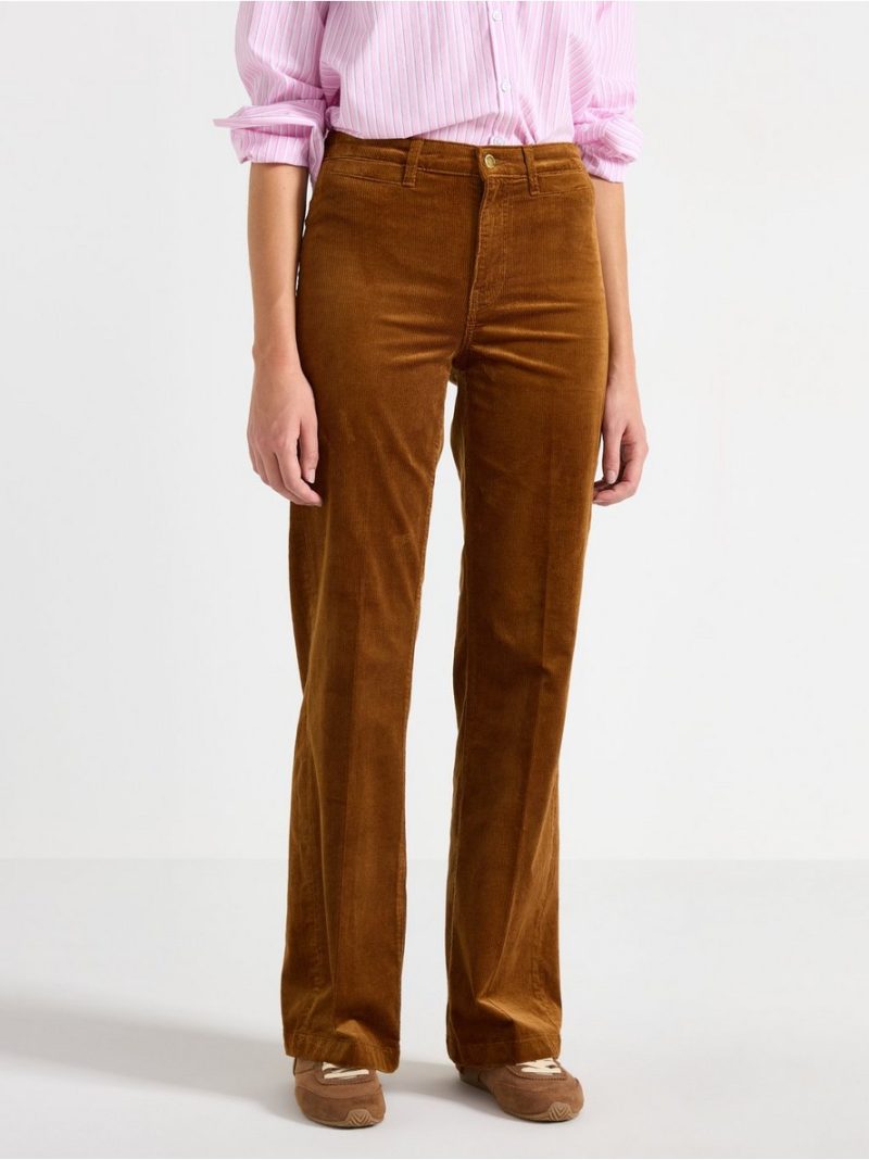 Wide corduroy trousers - 3008970-9618