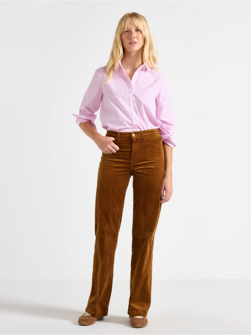 Wide corduroy trousers - 3008970-9618
