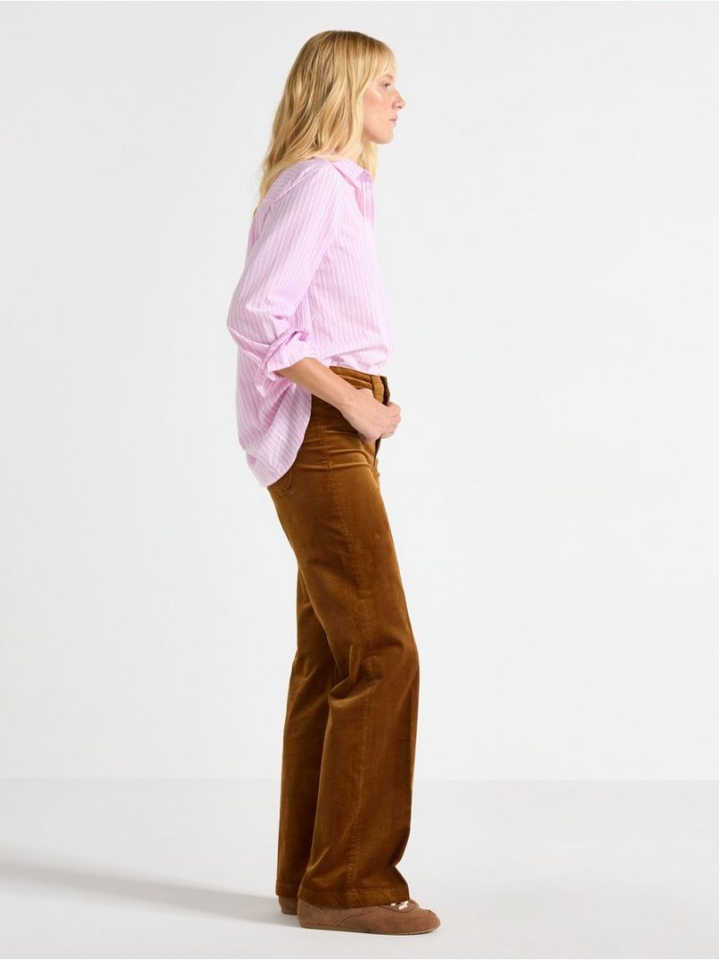Wide corduroy trousers - 3008970-9618