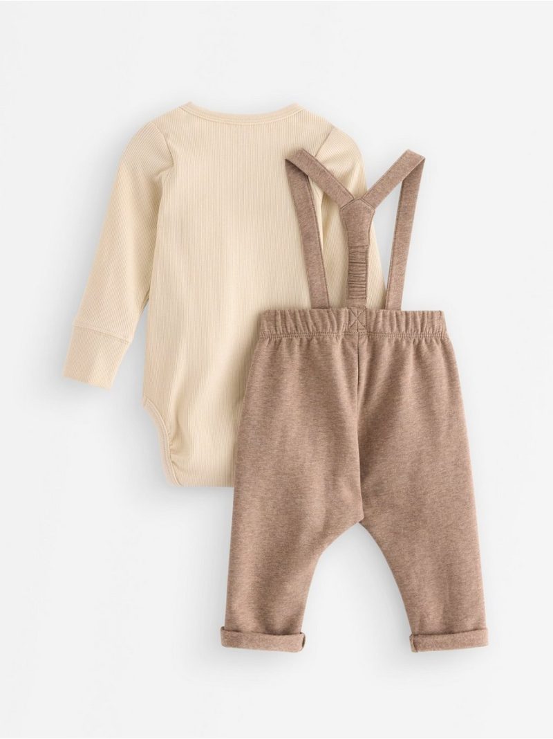 Set - bodysuit and dungarees - 3009049-1230