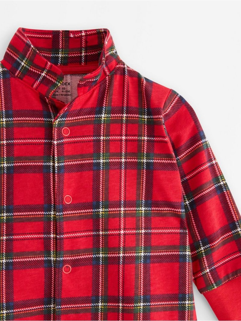 Checked pyjamas with collar - 3009090-7251