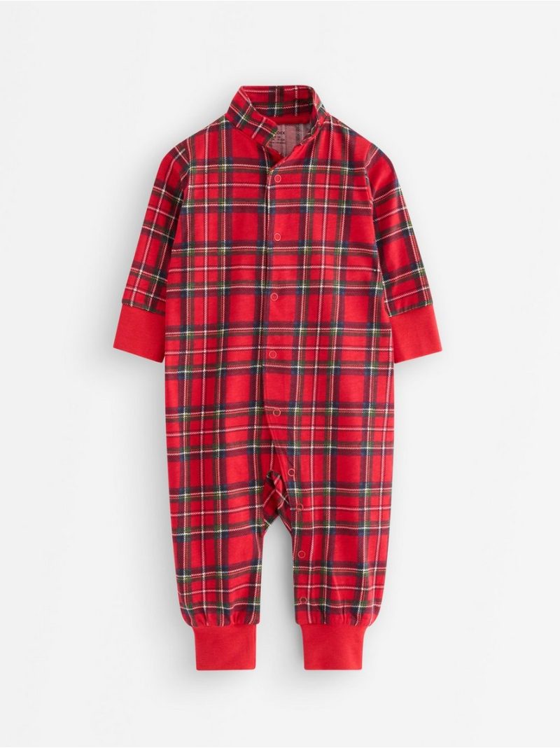 Checked pyjamas with collar - 3009090-7251