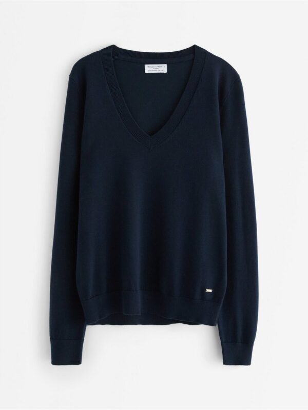 Fine-knit v-neck jumper - 3009339-2150