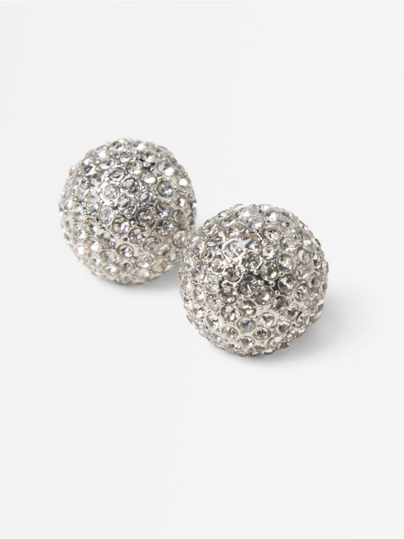 Earrings with rhinestone - 3010225-10