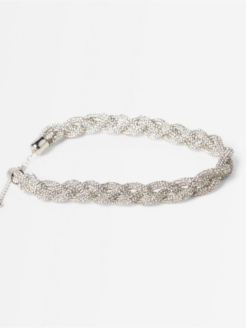 Necklace with rhinestone - 3010226-10