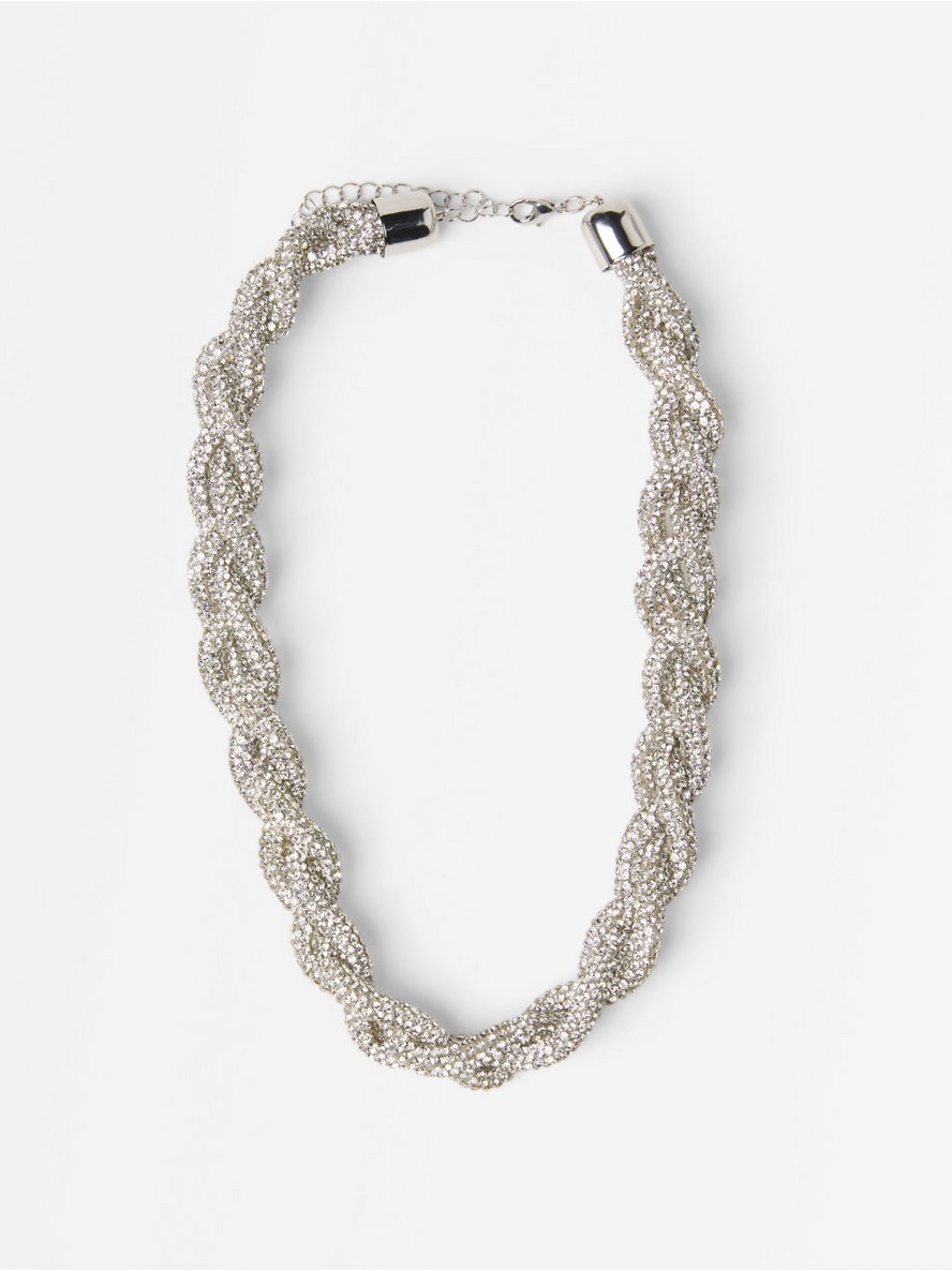 Necklace with rhinestone - 3010226-10