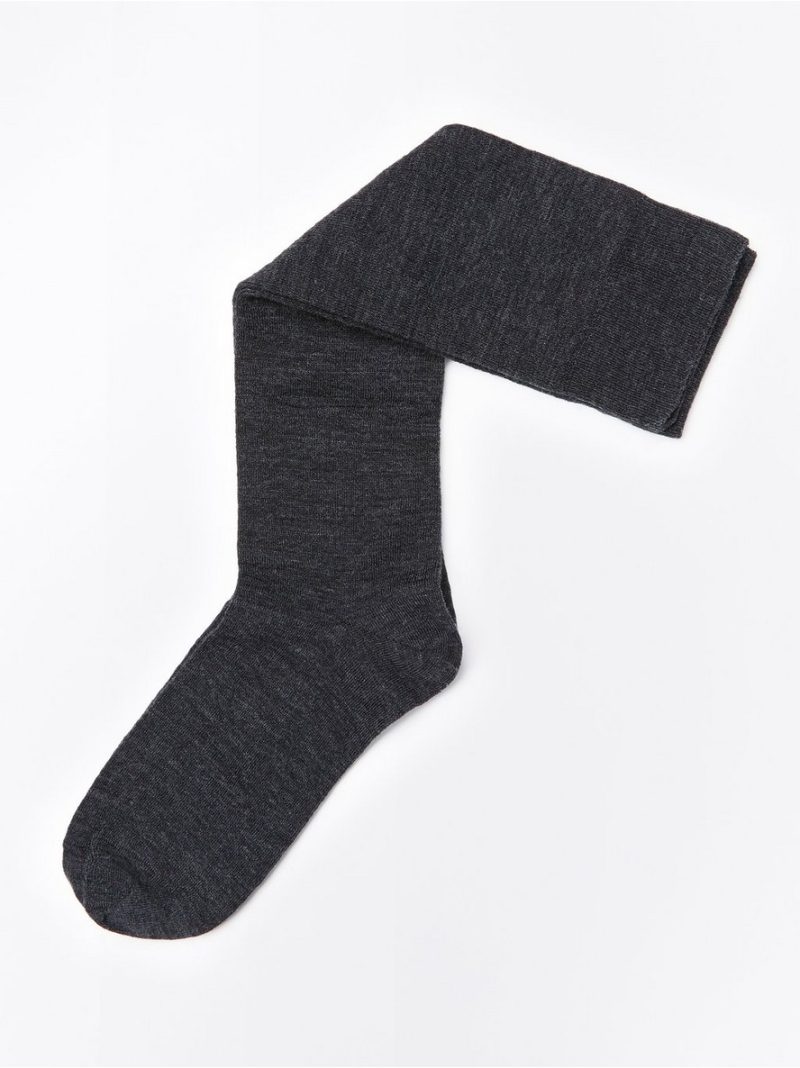 Knee-high socks in merino wool blend - 7886487-7787