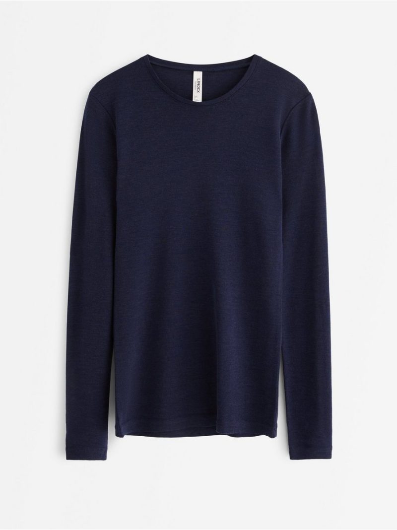 Long sleeve top in merino wool - 8362682-1281