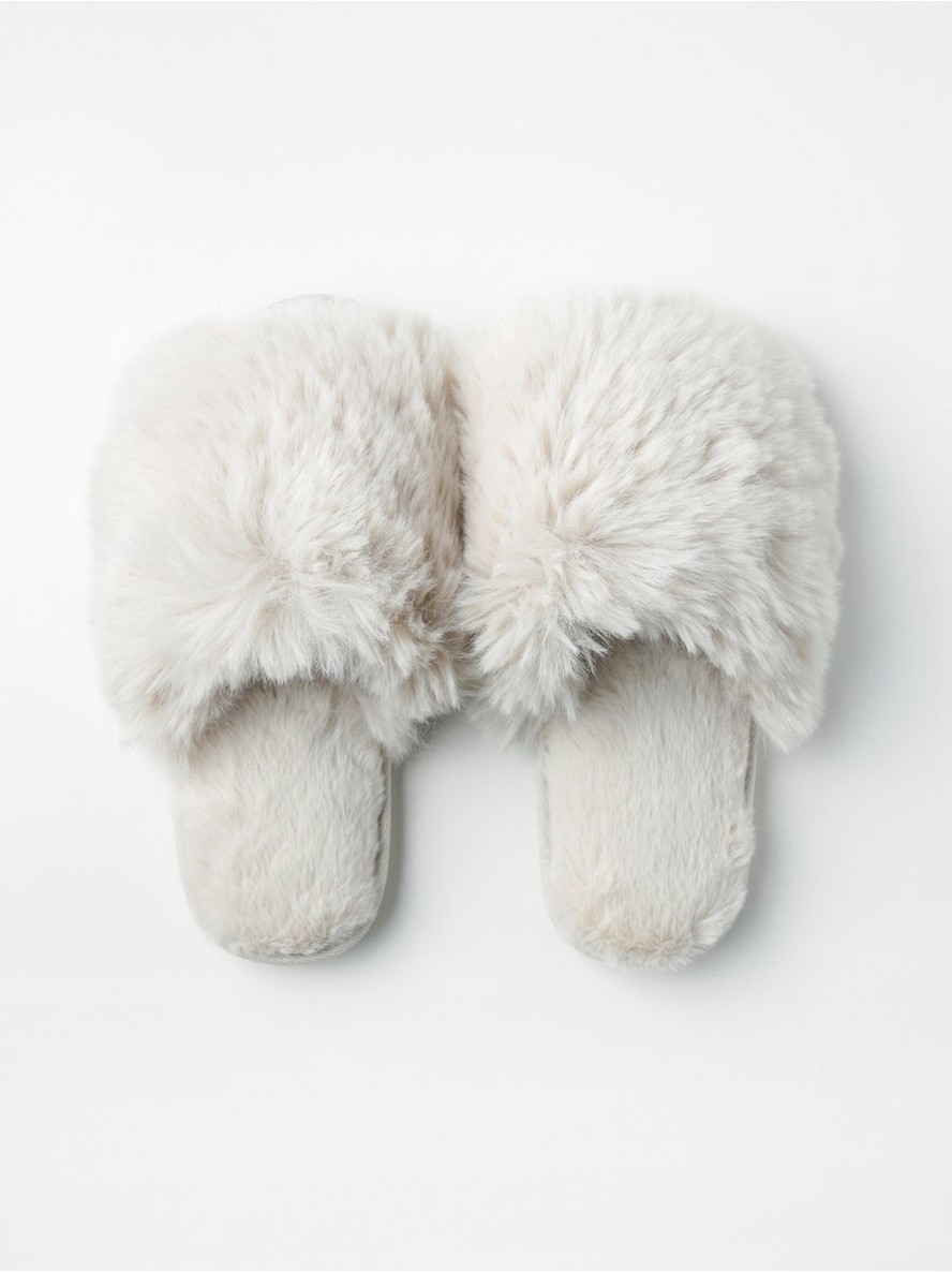 Slippers in faux fur - 8459050-7403