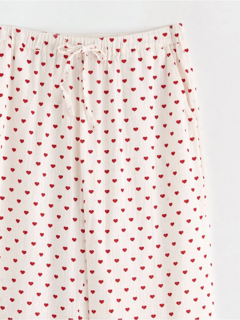 Pyjama trousers in seersucker - 8579929-6286