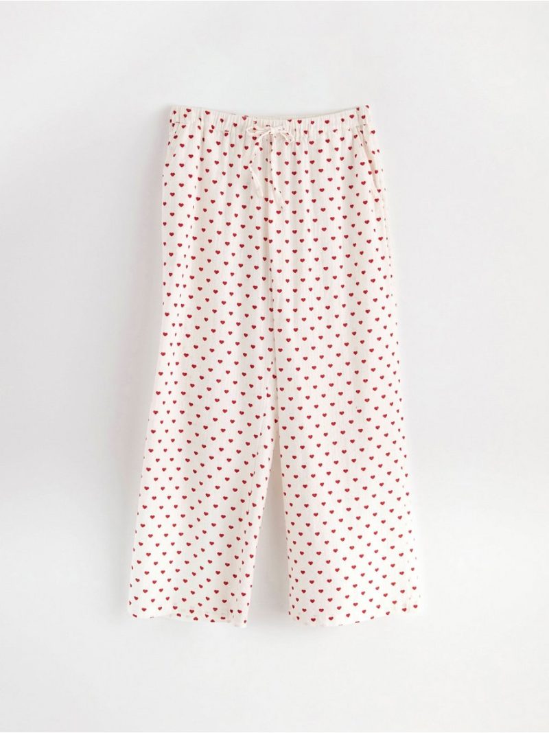 Pyjama trousers in seersucker - 8579929-6286