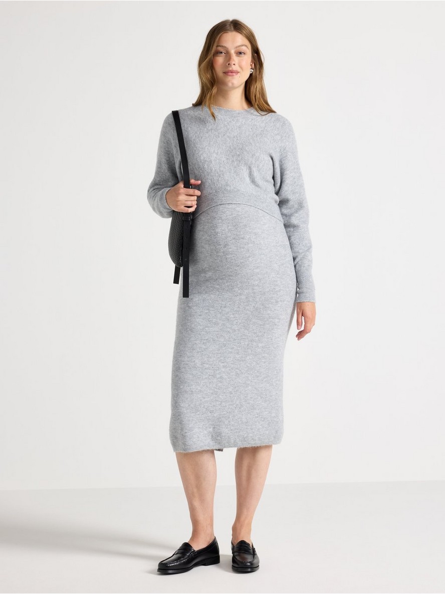 MOM Knitted midi skirt - 8639379-9803