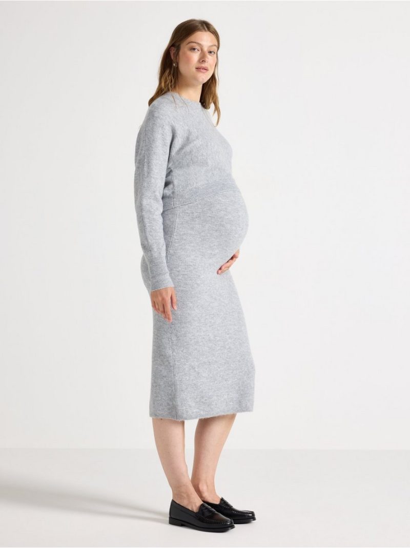 MOM Knitted midi skirt - 8639379-9803