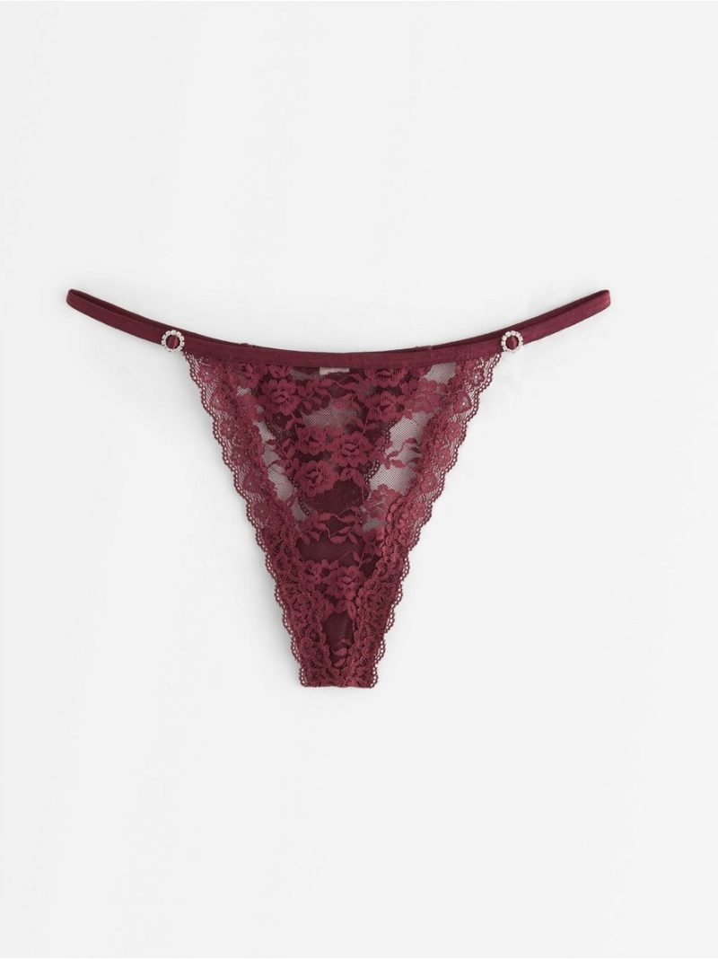 Thong in lace - 8727233-9938