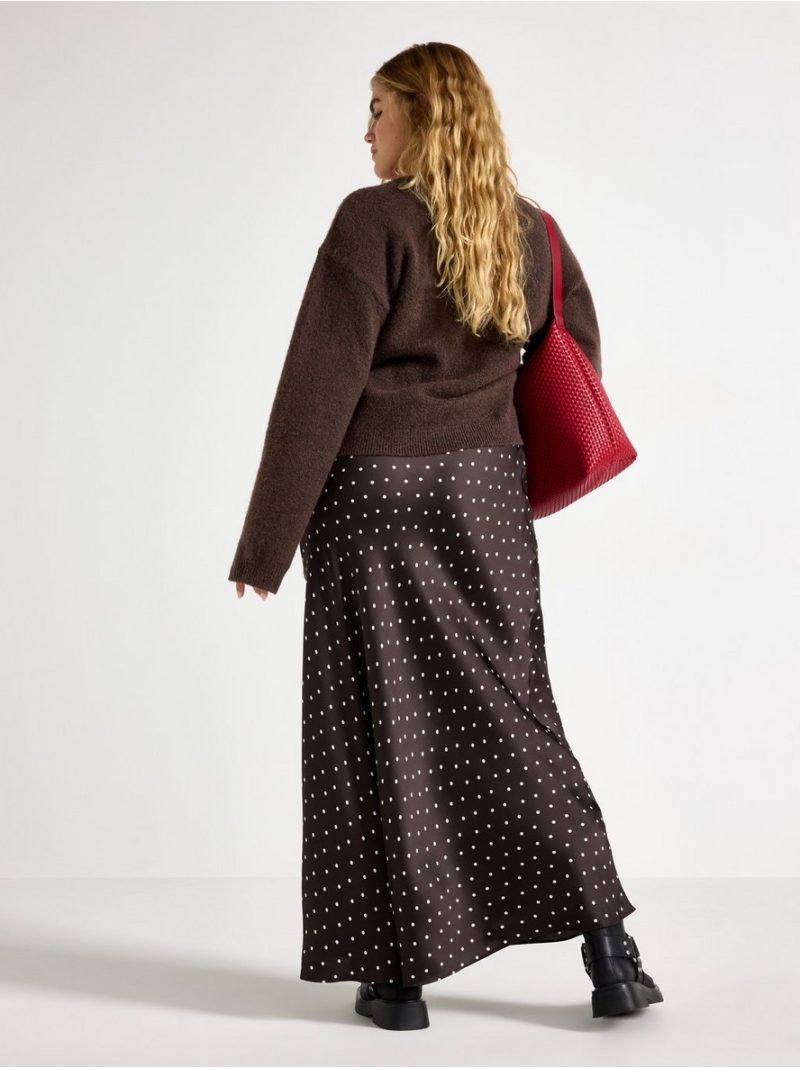 Maxi skirt in satin - 3000038-4317