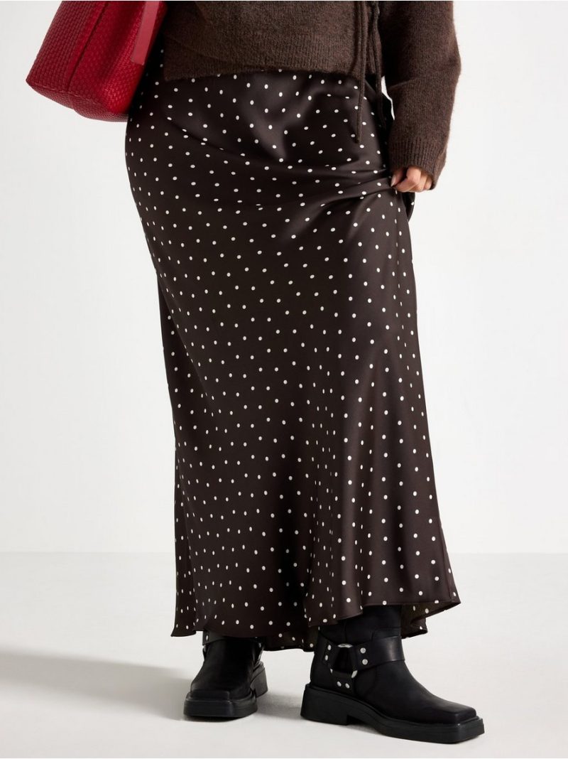 Maxi skirt in satin - 3000038-4317