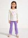 Flared leggings in velour - 3004735-8167