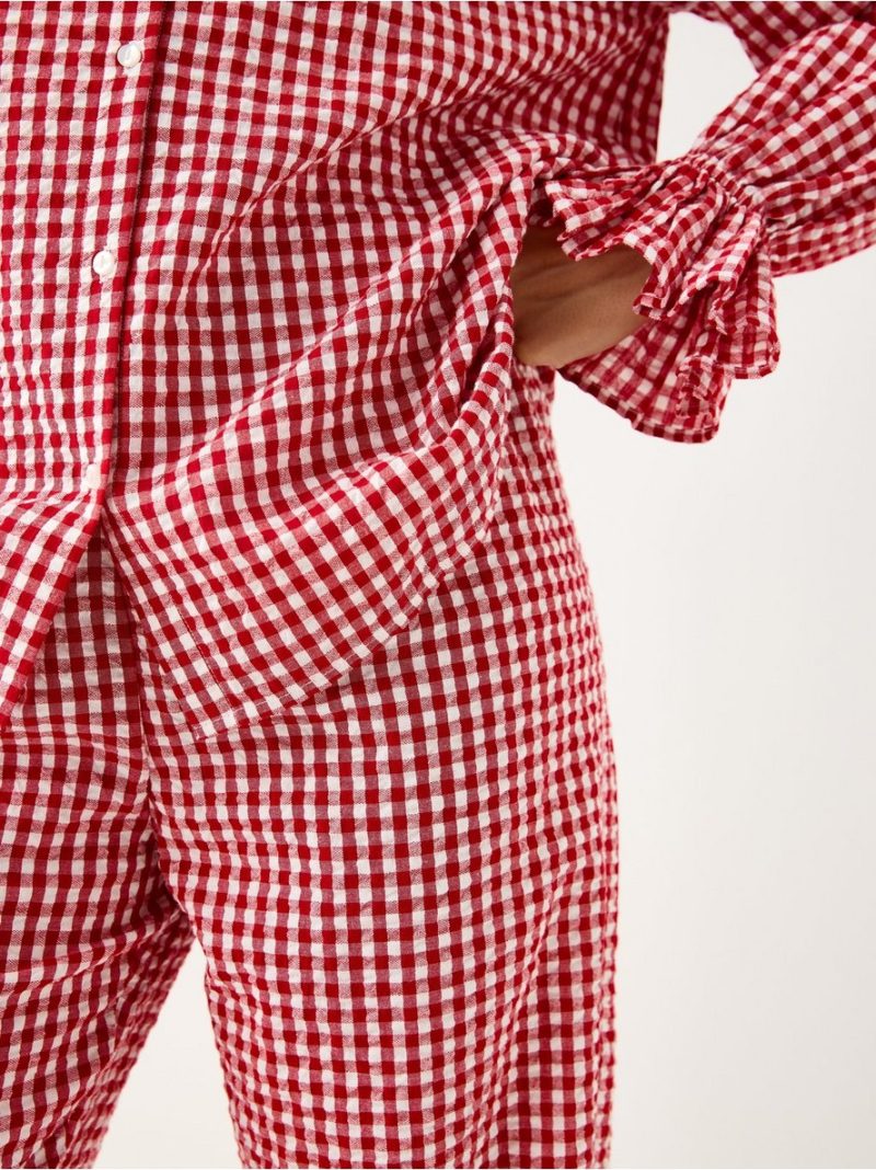 Pyjama trousers in seersucker - 3008298-7909