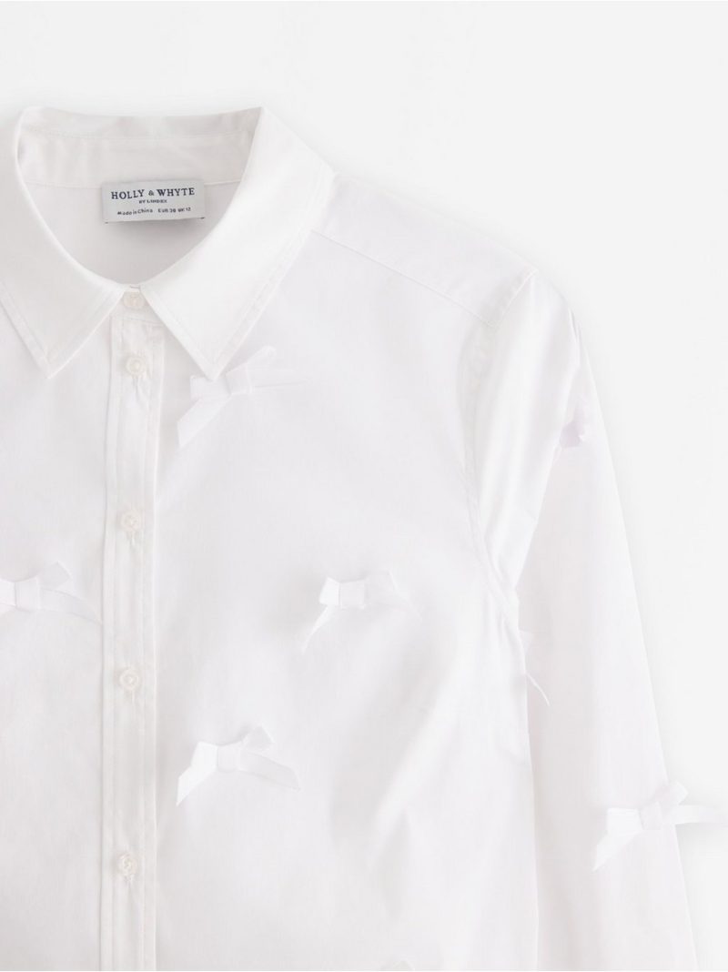 Shirt with satin bows - 3008840-70