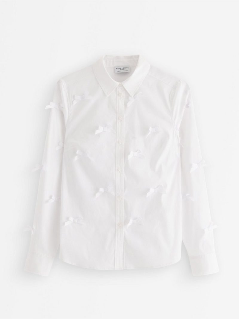 Shirt with satin bows - 3008840-70