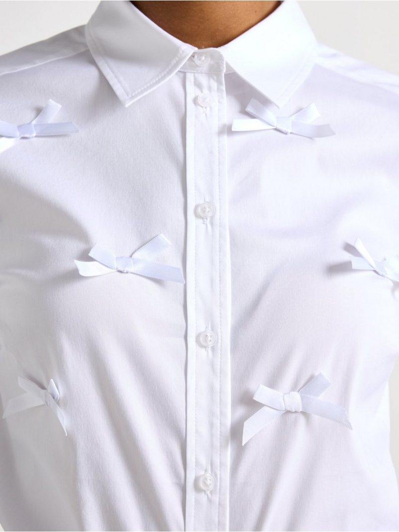Shirt with satin bows - 3008840-70