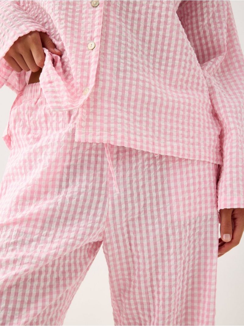 Pyjama trousers in seersucker - 3008917-2151