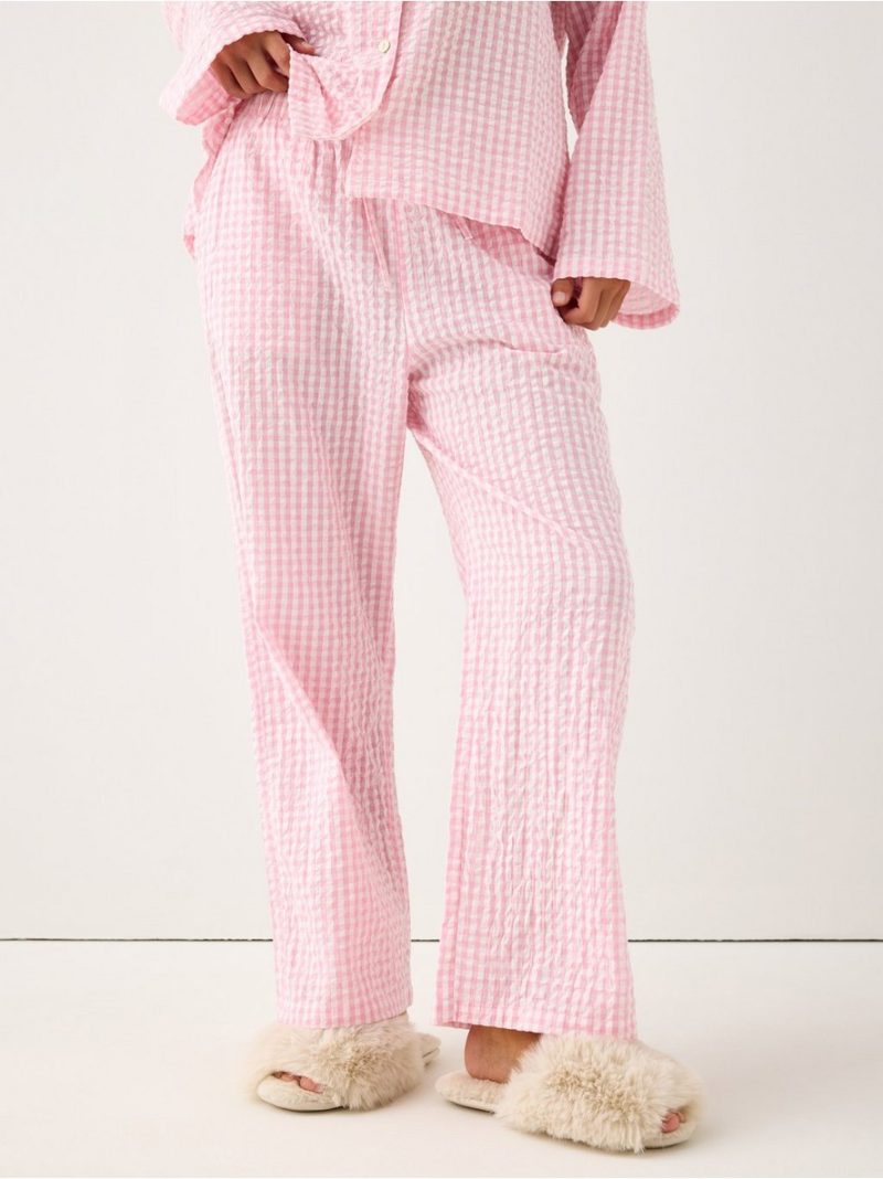 Pyjama trousers in seersucker - 3008917-2151