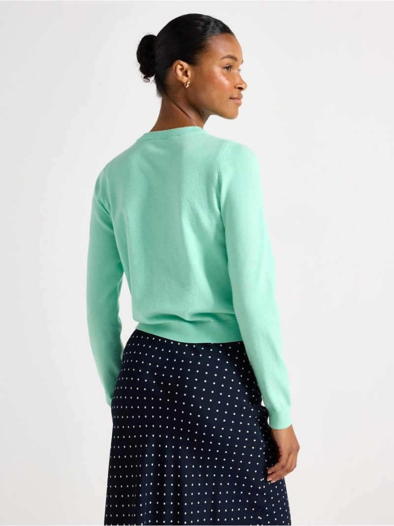 Fine-knit cardigan - 3009125-9697