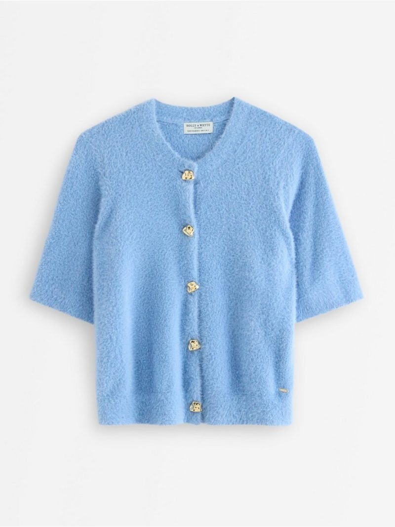 Short-sleeved cardigan - 3009127-7483