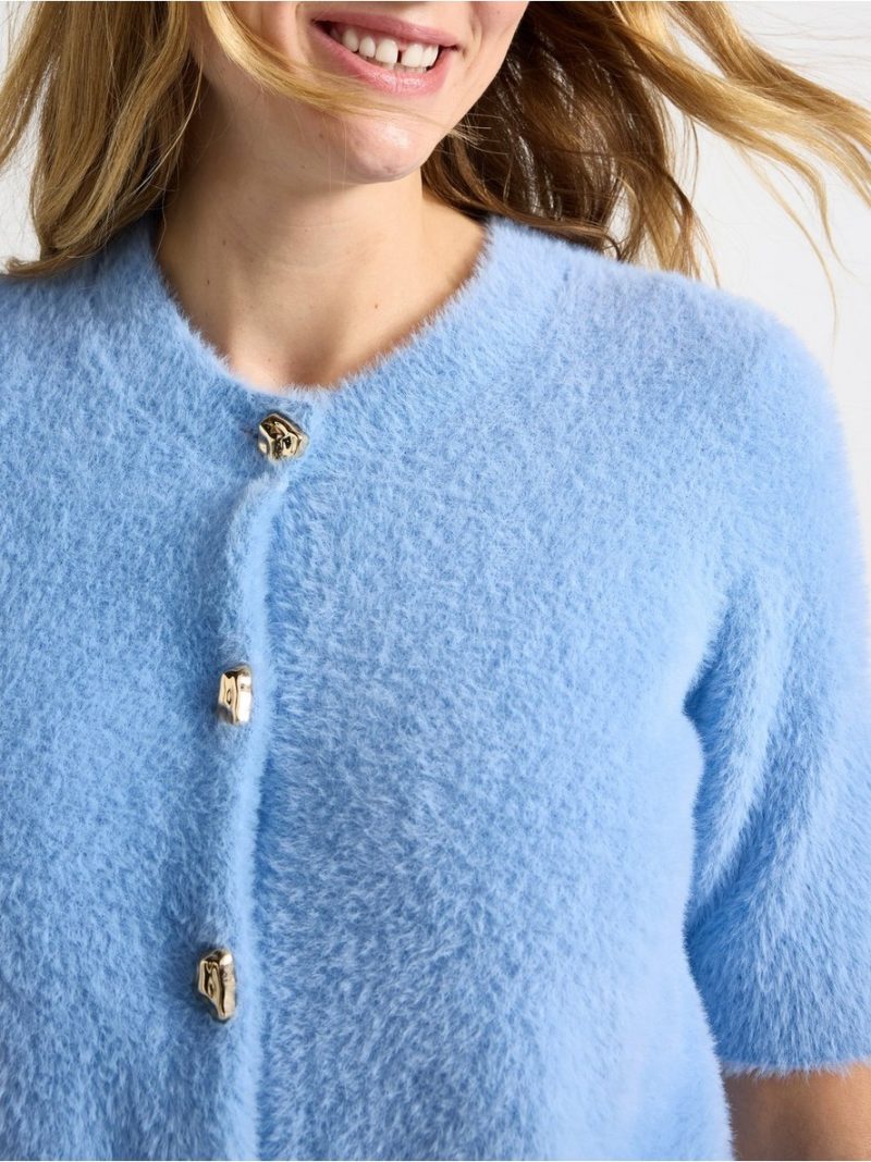 Short-sleeved cardigan - 3009127-7483