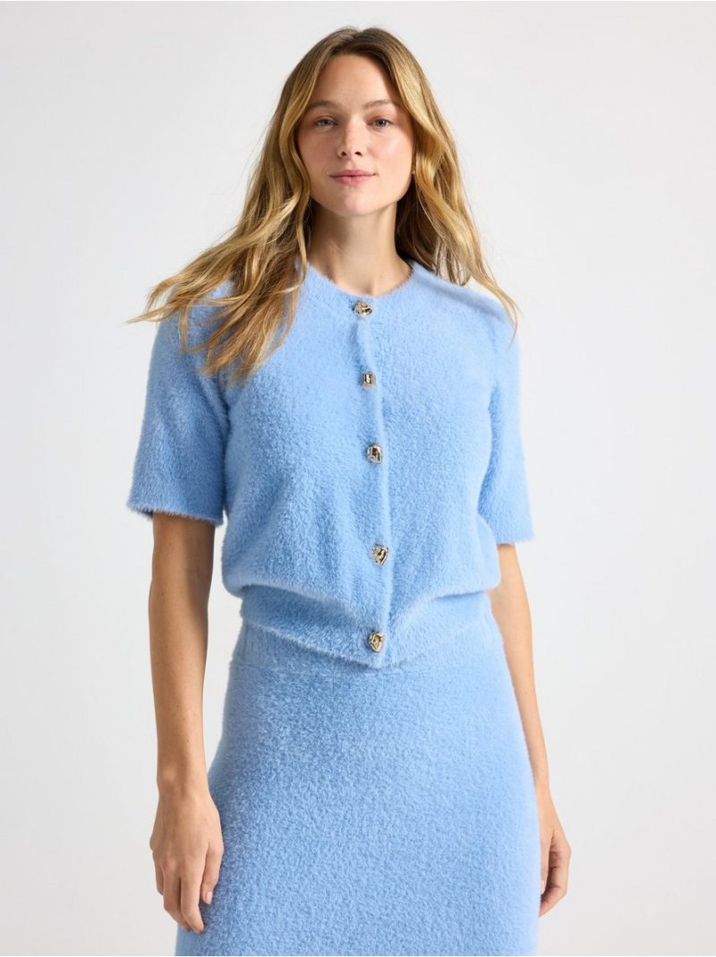 Short-sleeved cardigan - 3009127-7483