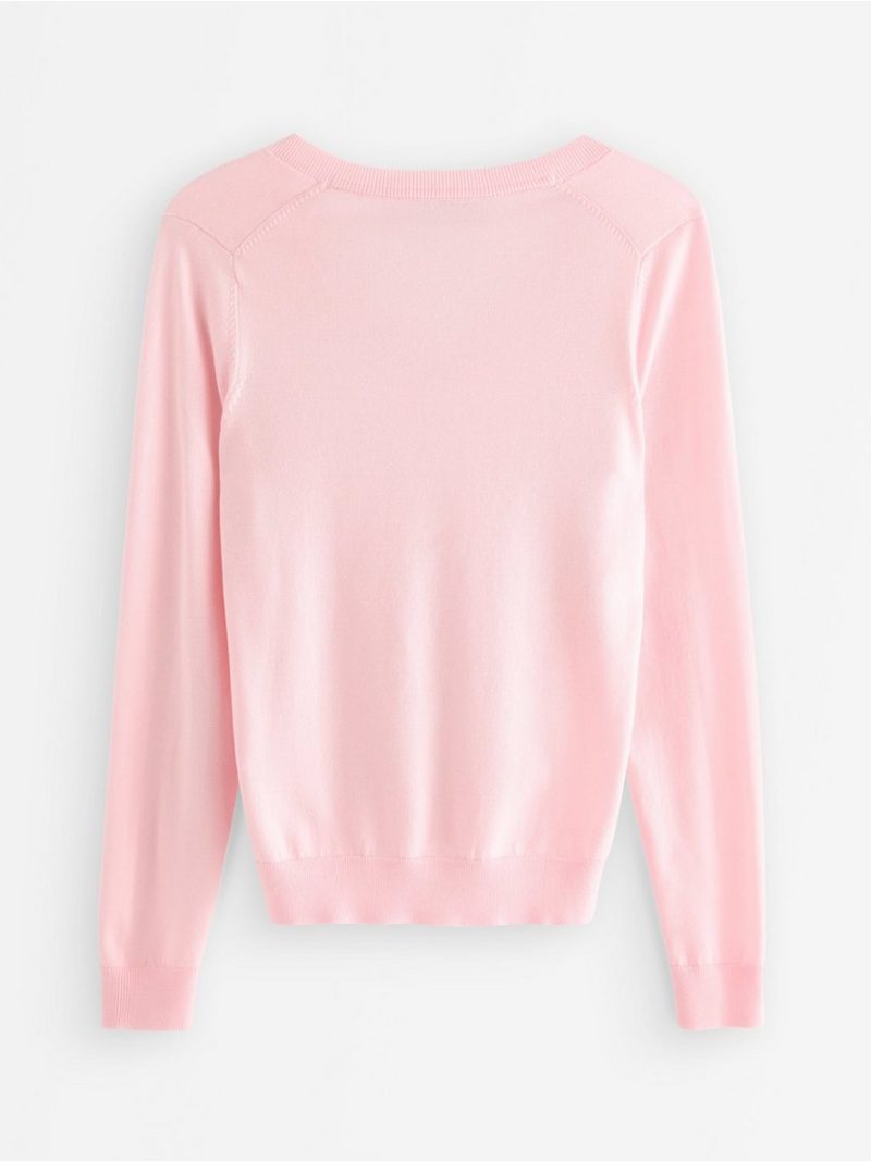 Fine-knit v-neck jumper - 3009339-2200
