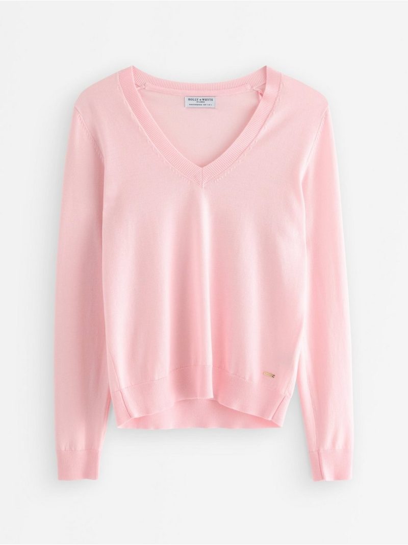 Fine-knit v-neck jumper - 3009339-2200