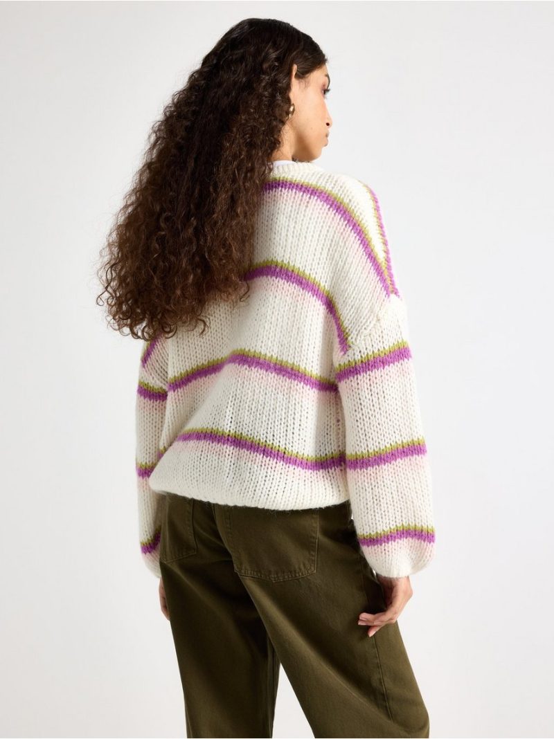 Striped cardigan - 3009767-9859