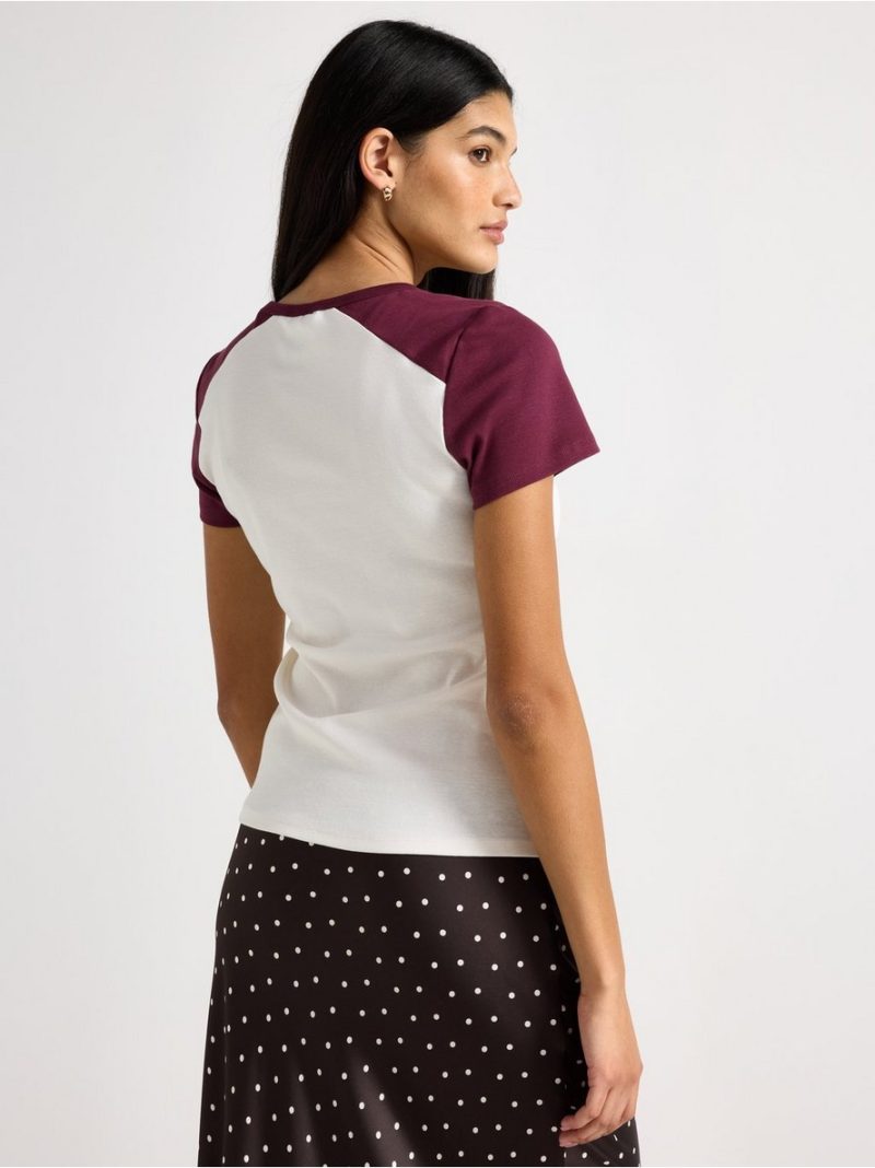 Short-sleeved top - 3009943-7862