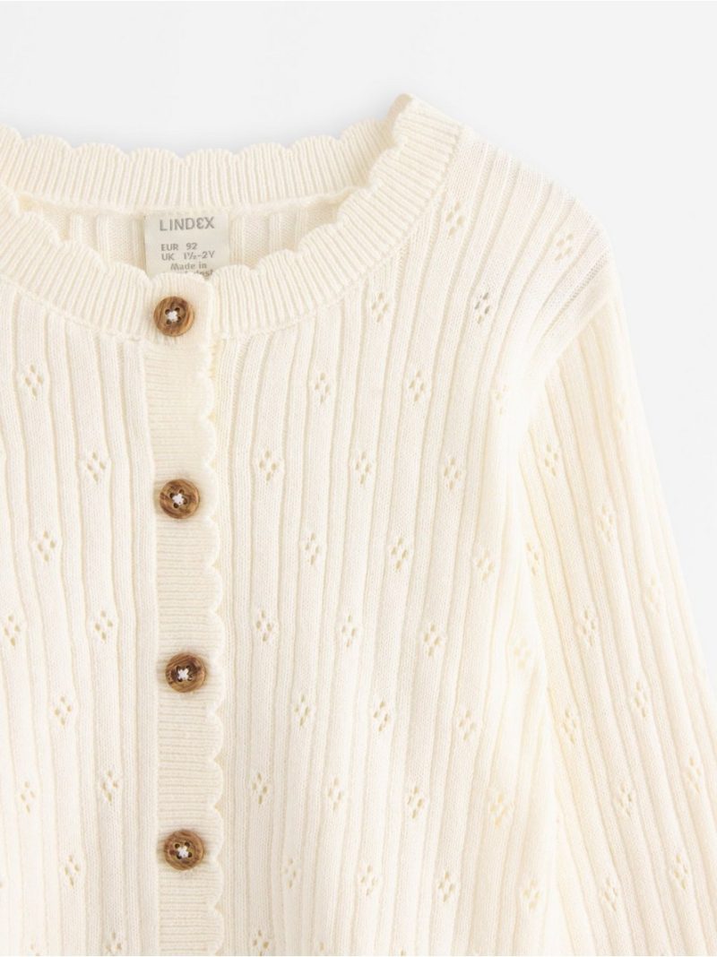 Cardigan in pointelle - 3010070-325