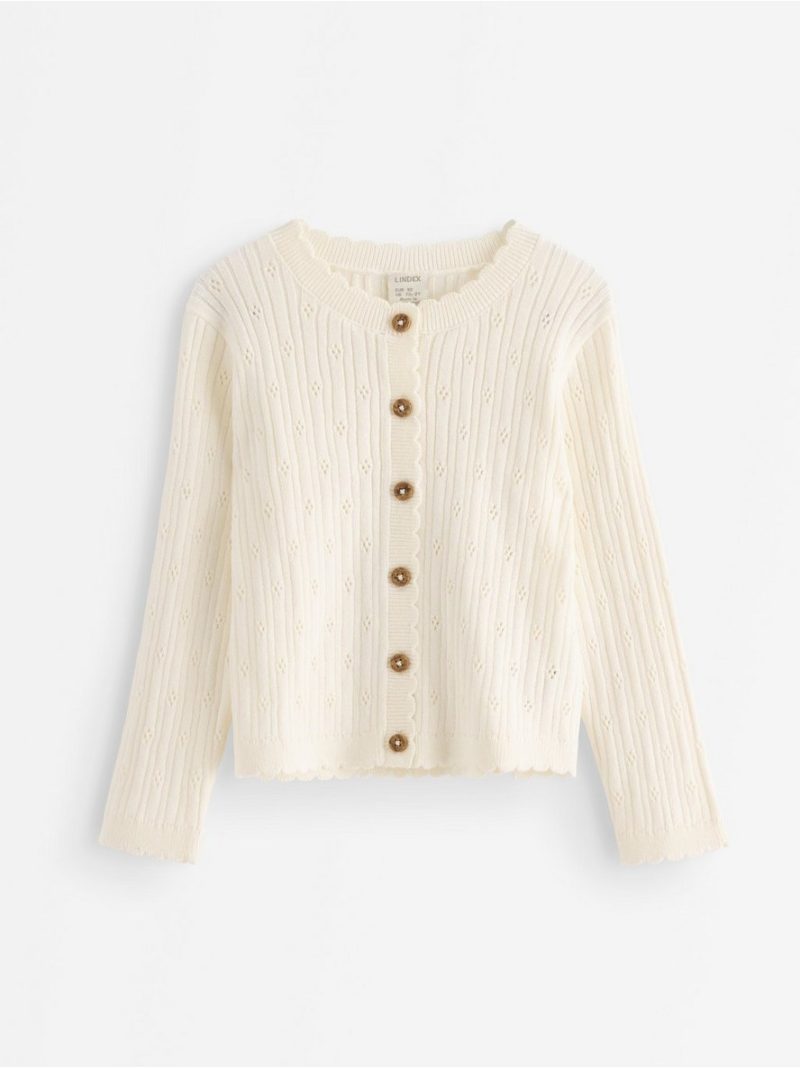 Cardigan in pointelle - 3010070-325