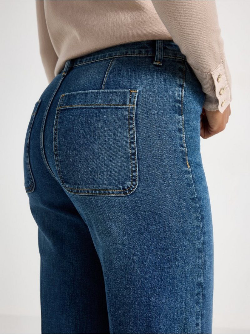 WIDE stretch  jeans with wide leg - 3010233-794