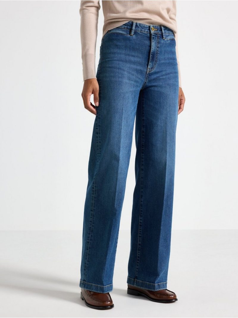 WIDE stretch  jeans with wide leg - 3010233-794